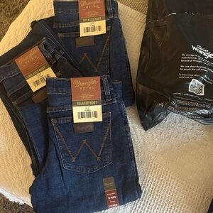 Wrangler Boys Relaxed Bootcut Jeans - Deep Indigo